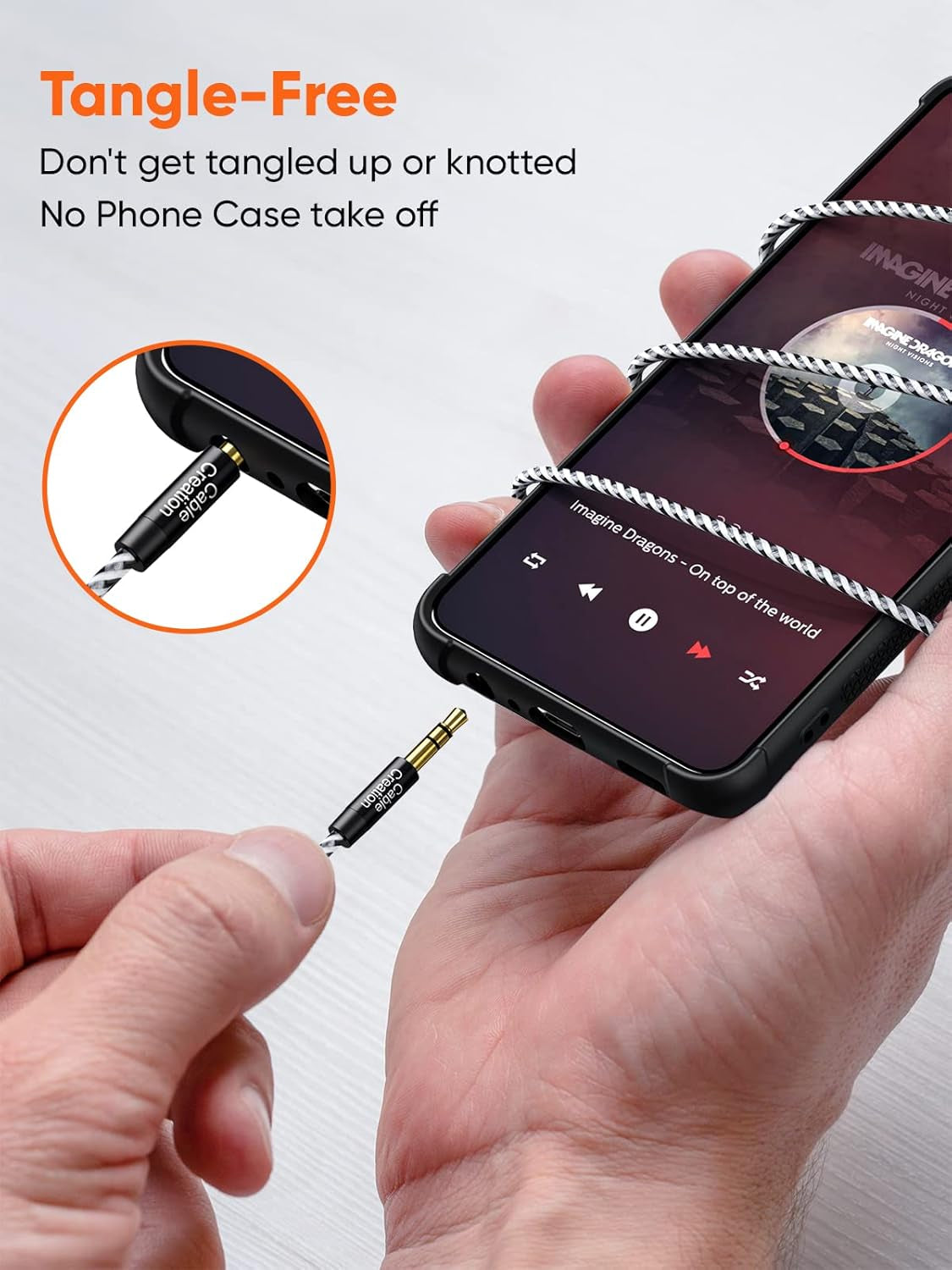 3.5Mm Headphone Extension Cable, 3.5Mm Male to Female Stereo Audio Cable for Phones, Headphones, Speakers, Tablets, Pcs, MP3 Players and More, (10Ft/3M)