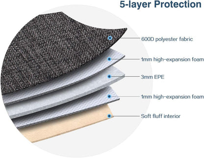 10.1 Inch Laptop Sleeve Case Water-Resistant Tablet Protective Carrying Handle Bag for 10.5" Ipad Pro/9.7" Ipad Air 2/10" Surface Go/Samsung Galaxy Tab S2 S3 S4/10.1"Lenovo Yoga Tab 3,Dark Grey