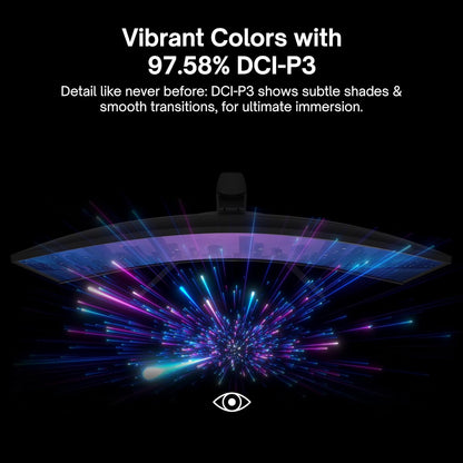 PXC325 32 Inch 165Hz Refresh Rate FHD 1080P Resolution 1500R Curved VA Panel 1Ms MPRT Response Time Adaptive Sync HDR Tilting Stand Gaming Monitor