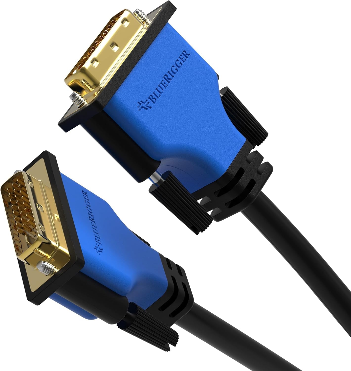 DVI to DVI Monitor Cable (25FT, 24+1 Dual Link, Digital Video Cable, Male to Male) - for Gaming, DVD, Laptops, HDTV and Projector