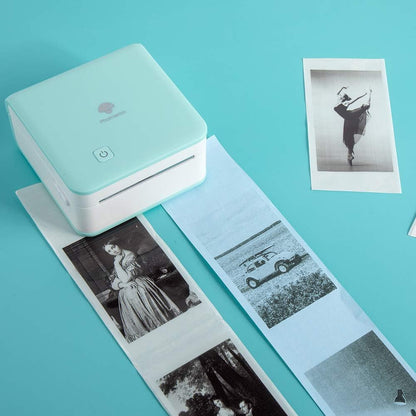 Transparent Printer Paper Adhesive Sticker Printer Rolls for  M02 M02S M02 Pro, 3-In-1 Set