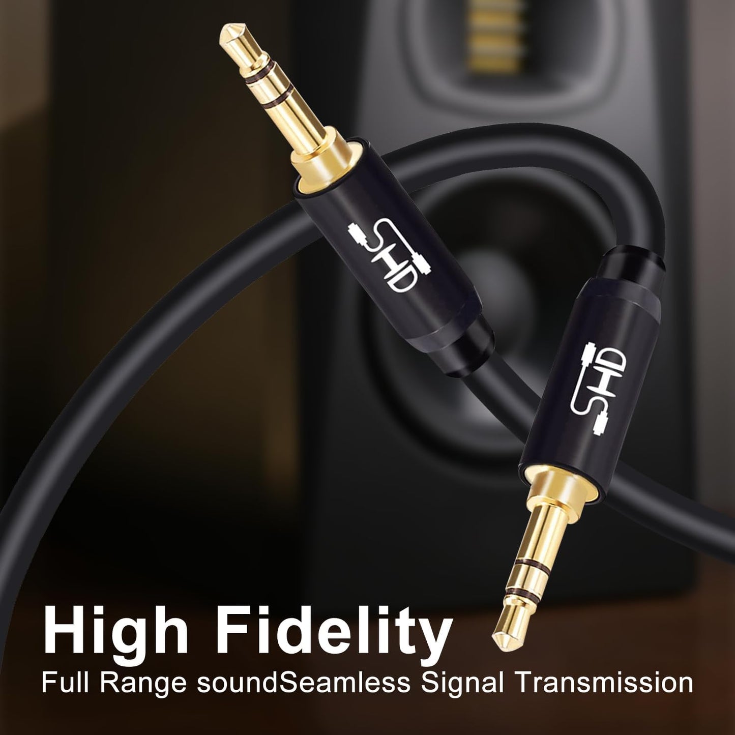 Aux Cable, 3.5Mm Audio Cable Aux for Car Auxiliary Audio Stereo Cable 3.5Mm Cord Premium Sound Dual Shielded with Gold Plated Connectors-6Feet…