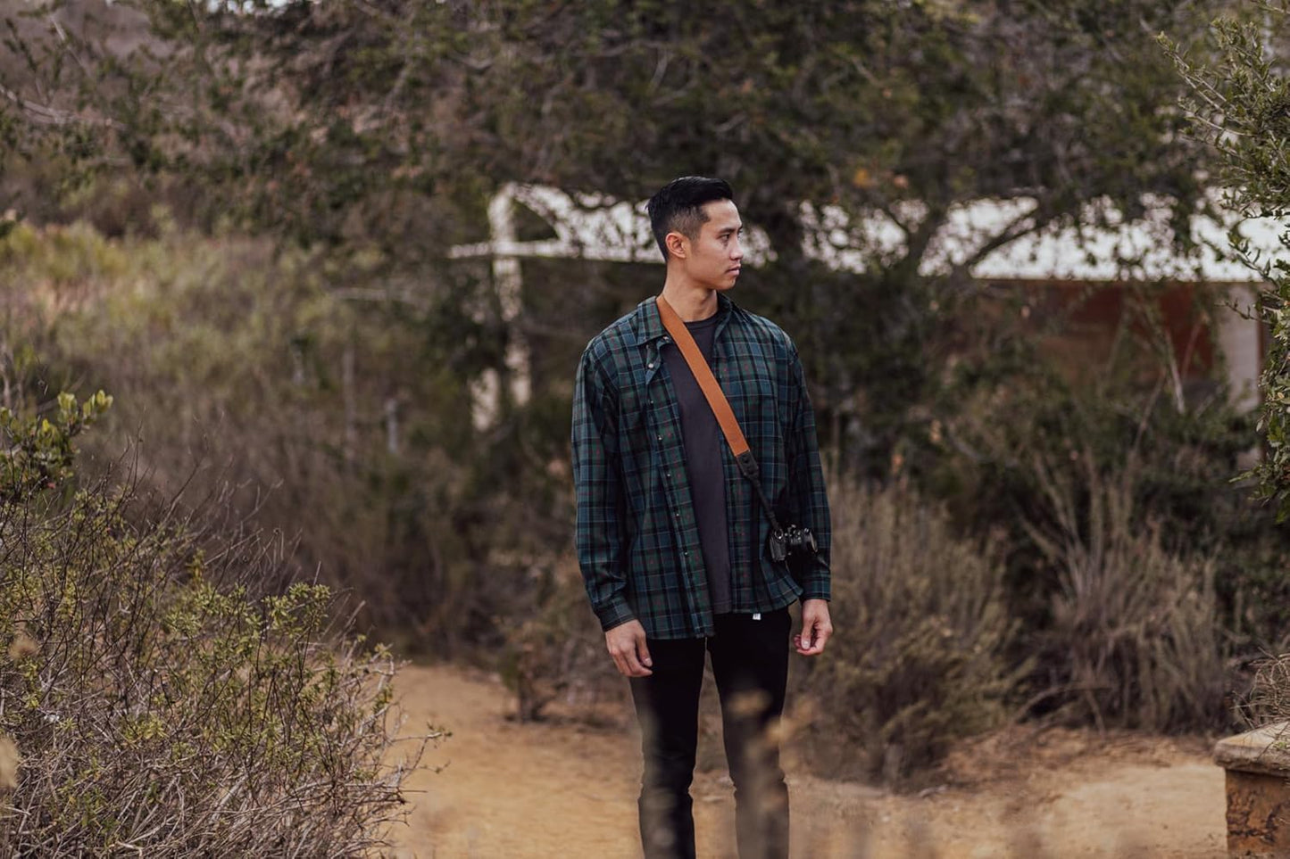 STRAPS Classic Leather Camera Strap | 17.5" Full-Grain Leather with Suede Backing, Fits DSLR & SLR Cameras