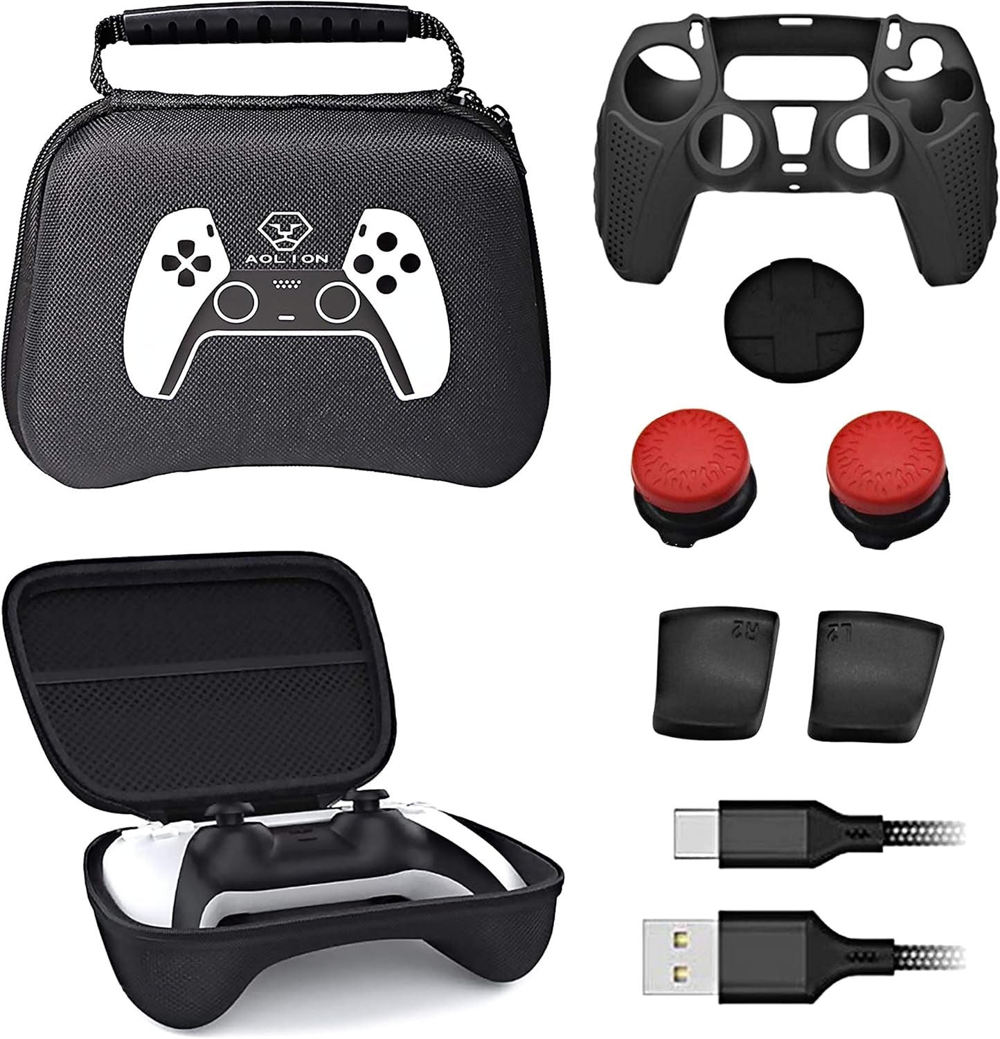 Ps5 Accessory, Ps5 Controller Case, Ps5 Carrying Case, Ps5 Controller Grip, Ps5 Controller Skin, Ps5 Bag Travel Carry Case, Ps5 Controller Mod, Ps5 Controller Thumb Grip, Dualsense Shell