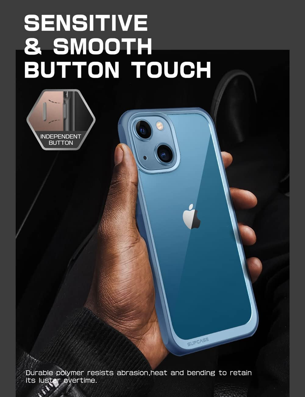 Unicorn Beetle Style Series Case for Iphone 13 (2021 Release) 6.1 Inch, Premium Hybrid Protective Clear Case (Azure)