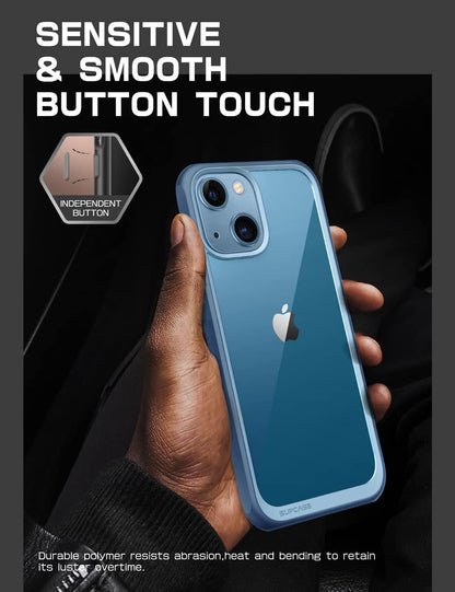 Unicorn Beetle Style Series Case for Iphone 13 (2021 Release) 6.1 Inch, Premium Hybrid Protective Clear Case (Azure)