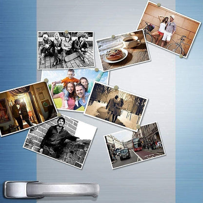 50 Pieces Magnetic for Whiteboard, Small Magnets, Fridge Magnet, Magnet for Fridge, Premium Brushed Nickel Refrigerator Magnets, Magnets for Crafts