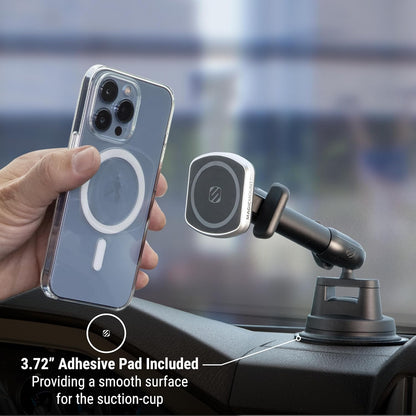 MP2WD2HD Magicmount™ Pro2 XL Heavy Duty, Strong Suction Cup Cell Phone Mount with Long Arm Windshield/Dashboard Phone Holder and Anti-Shake Stabilizer for Iphone, Android, Tablet, Car, Truck