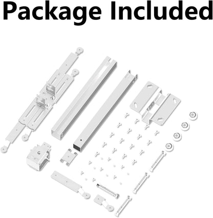 Universal Projector Mount - Adjustable Height Wall/Ceiling Mount for Most Standard and Mini Projectors - Sleek White