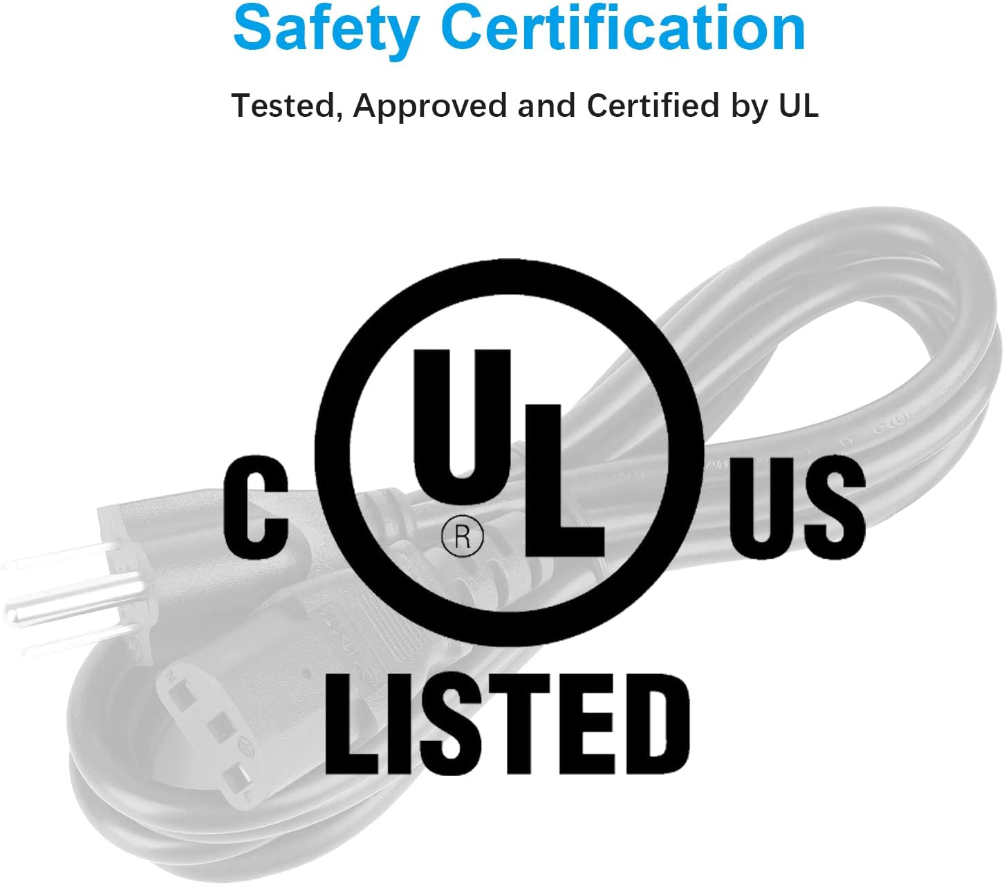 3 Prong Power Cord for Vizio TV, Vizio VX32L VW32L VX37L VW26L VA6 VMM26 LCD TV Power Cable