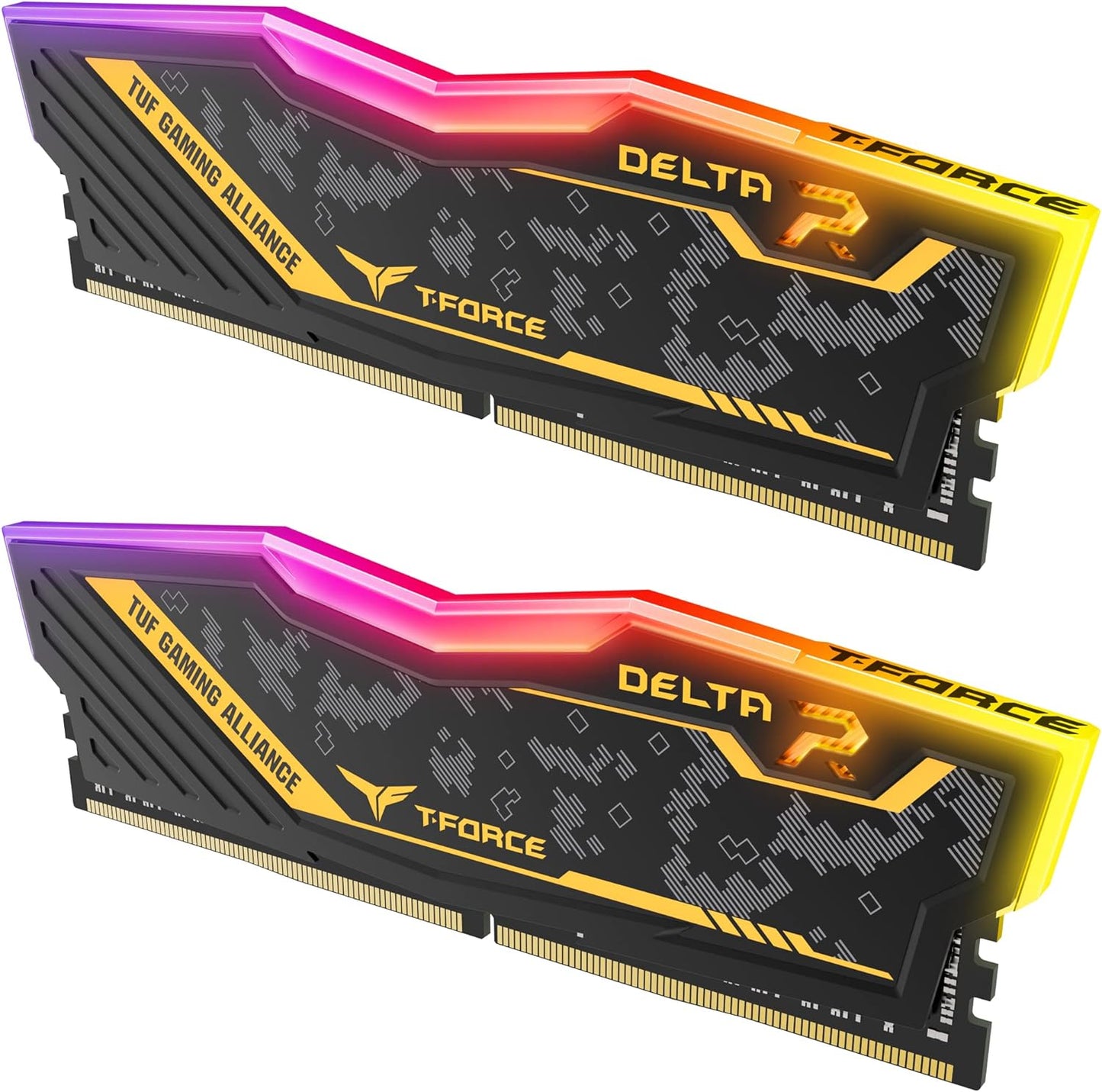 Team Group Tf9D416G3200Hc16Cdc01 Delta Tuf Gaming RGB RAM Memory 16GB (2X8GB) DDR4 U-DIMM 3200Mhz PC4-25600 CL16 Non-Ecc