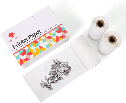 Transparent Printer Paper Adhesive Sticker Printer Rolls for  M02 M02S M02 Pro, 3-In-1 Set