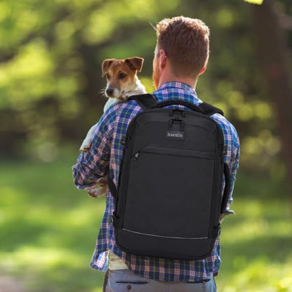 Travel Backpack for Women and Men,Fit 15.6 Inch Carry on Backpack Flight Approved Luggage，Weekender Bag Water Resistant Laptop Backpack-Black