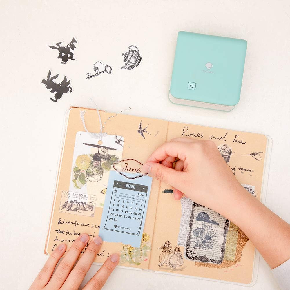 Transparent Printer Paper Adhesive Sticker Printer Rolls for  M02 M02S M02 Pro, 3-In-1 Set