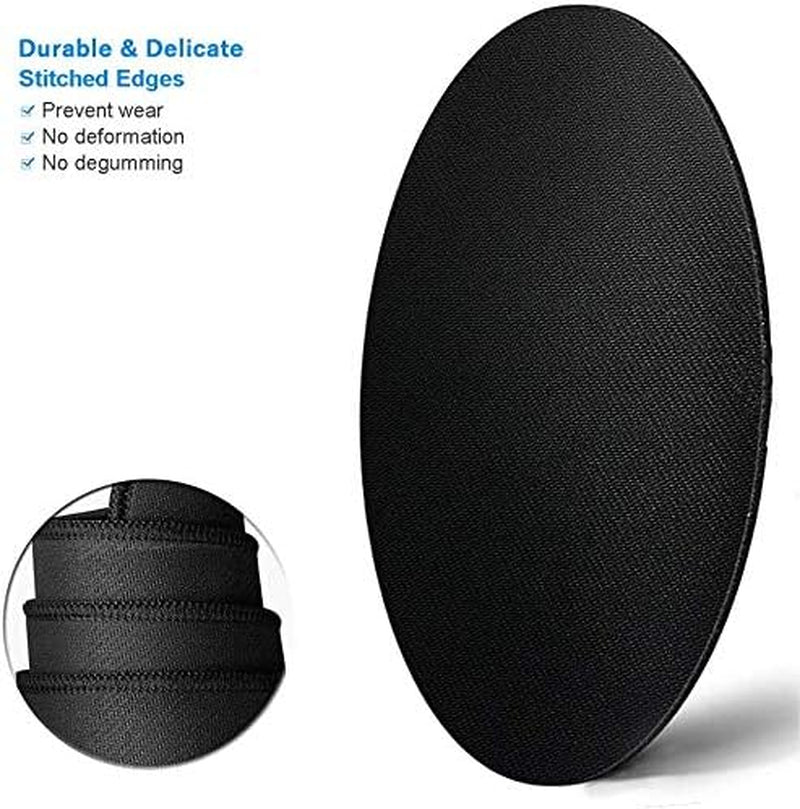 Mouse Pad, Cute Circular Mousepad with Design, Beautiful Parttern Mouse Pads with Stitched Edge, 7.9X7.9 Inch Small Mouse Mat for Laptop and Computer(3Pack Pretty Marble-2)