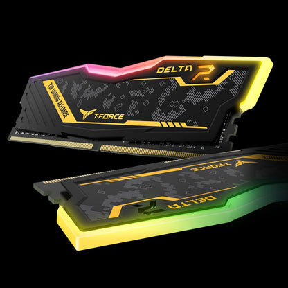 Team Group Tf9D416G3200Hc16Cdc01 Delta Tuf Gaming RGB RAM Memory 16GB (2X8GB) DDR4 U-DIMM 3200Mhz PC4-25600 CL16 Non-Ecc