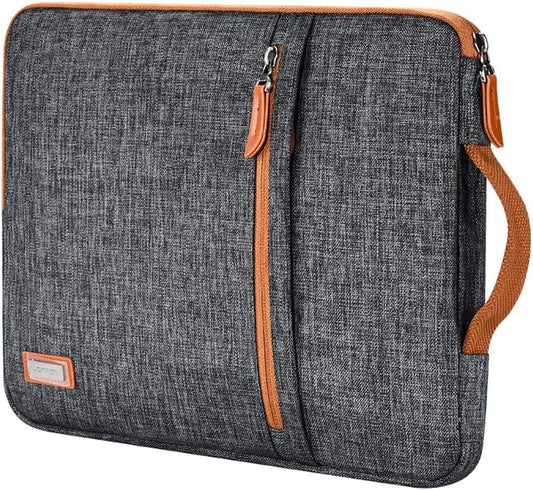 10.1 Inch Laptop Sleeve Case Water-Resistant Tablet Protective Carrying Handle Bag for 10.5" Ipad Pro/9.7" Ipad Air 2/10" Surface Go/Samsung Galaxy Tab S2 S3 S4/10.1"Lenovo Yoga Tab 3,Dark Grey